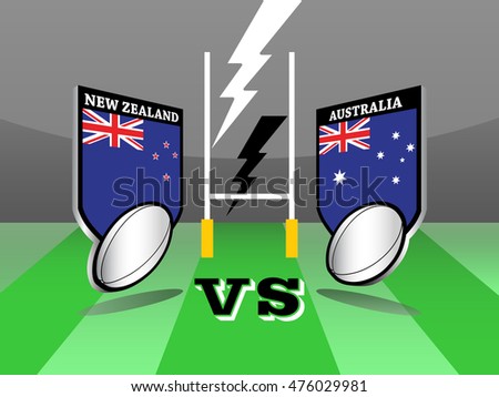 Rugby championship, New Zealand vs Australia match