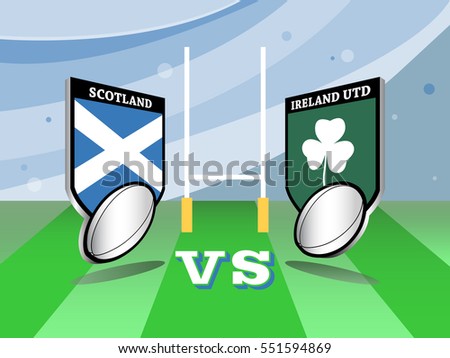Rugby championship Scotland vs Ireland match