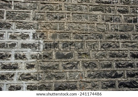 old asian castle wall background and texture