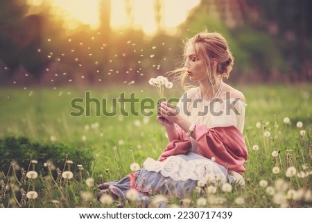 Similar – Image, Stock Photo dandelion Feminine Woman