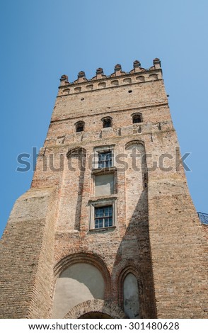 The main tower of the Lutsk castle, the main attraction of the city