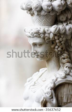 Beautiful Woman Sculpture - Piazza Senioria in Florence (Italy)