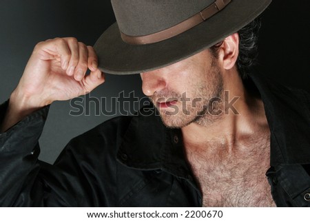 Mysterious man with hat