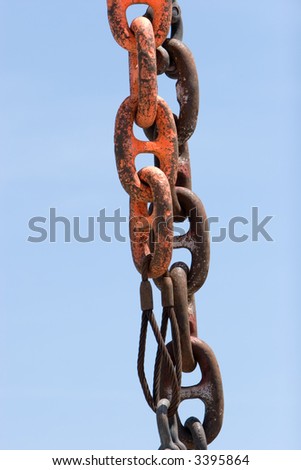 Chain at a fishing boat