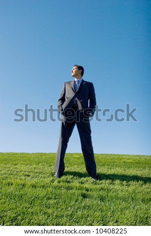 Businessman in dark suit