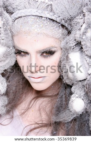Winter hair and makeup