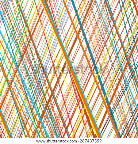Abstract rainbow curved stripes color line art background