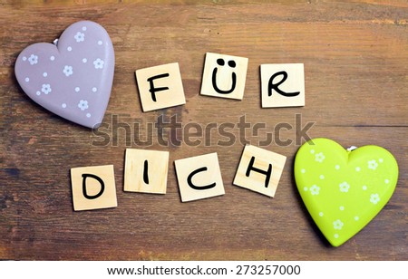 greeting card - german for for you