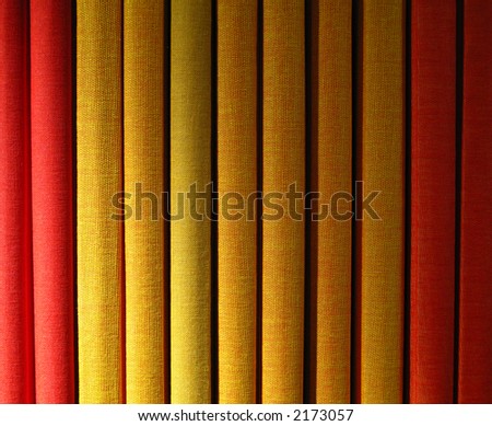 These warm colored book covers make an excellent background.