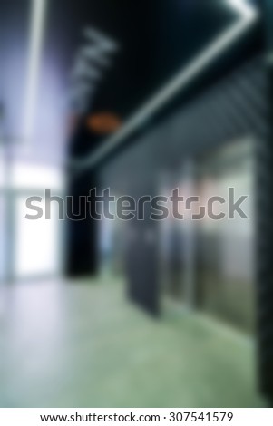Nano technology electronics factory theme creative abstract blur background with bokeh effect