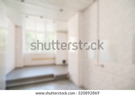Office interior theme creative abstract blur background with bokeh effect