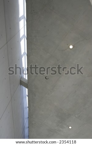shadow and light in between concrete walls
