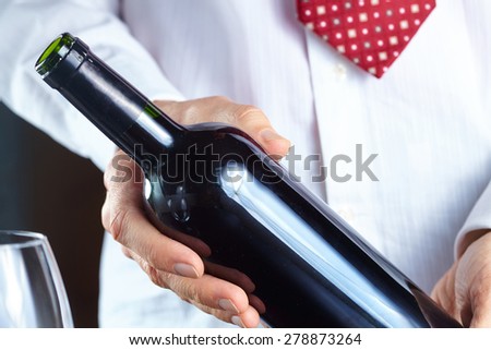 man with wine