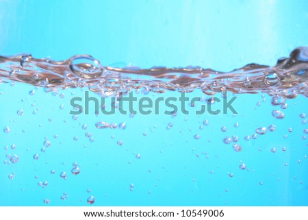 Bubbles, water waves