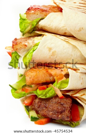 tortilla with vegetables
