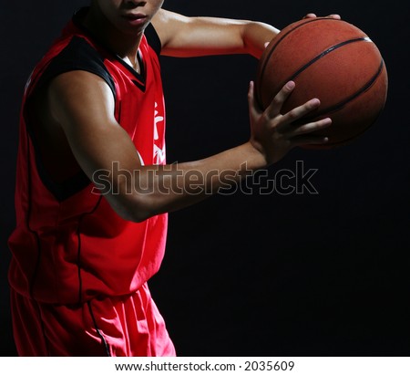 Young Asian Basket Ball Player