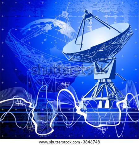 satellite dishes antenna (doppler radar)