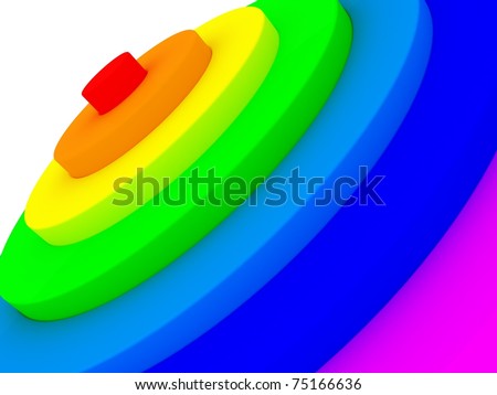 Rainbow stepping cascade circle roll