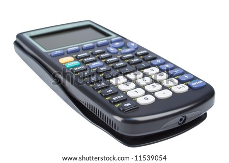 Scientific calculator isolated on white