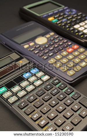 set of various Scientific Calculators