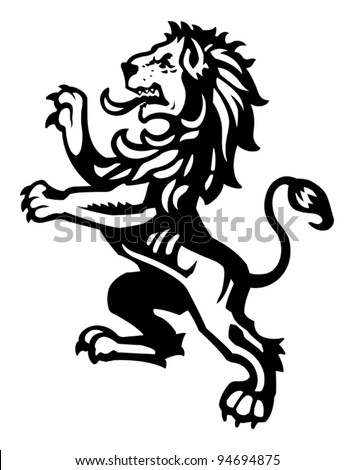 Lion Rampant 3 Stock Vector Illustration 94694875 : Shutterstock