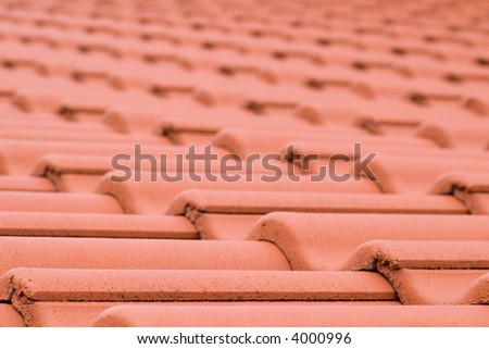 roofing tiles diminishing perspective texture