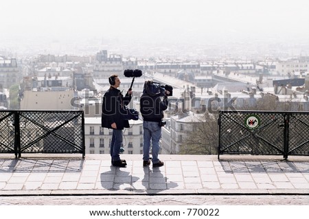 TV Crew in Paris