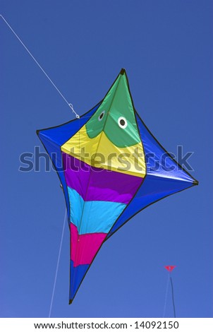 High-Up Kite, Fantasy Kite High-Up in the Sky a Sunny Day on the Beach