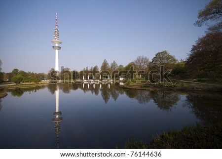 Image, Stock Photo Television Tower Hamburg