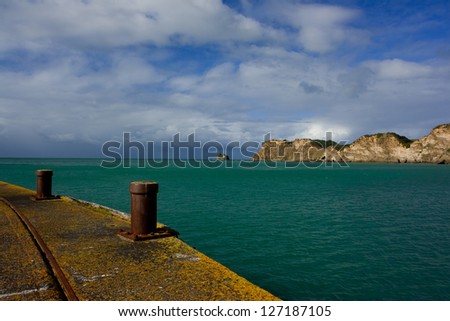 View from Tolaga Wharf on New Zealand\'s North Island