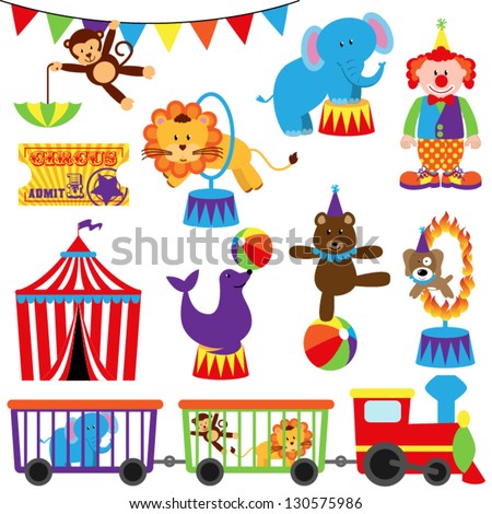 Circus cartoon vector Free Vector / 4Vector