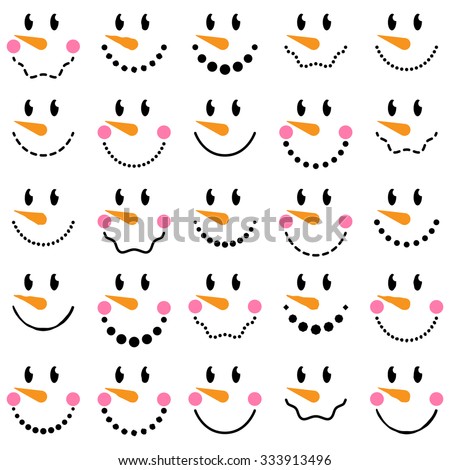 Simple Snowman Cliparts Snowman Face Clipart Stunning Free Transparent Png Clipart Images Free Download