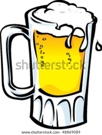 Illustration Of Frosty Mug Of Beer. - 48869089 : Shutterstock