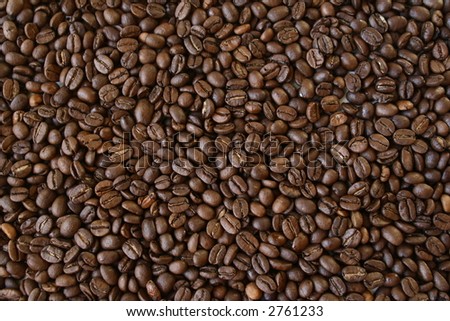 It is a lot of grains of coffee lay all together