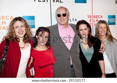 NEW YORK - APRIL 23: Actor Chevy Chase with family attend the 8th Annual Tribeca Film Festival 'Stay Cool' premiere at BMCC Tribeca PAC on April 23, 2009 in NEW YORK