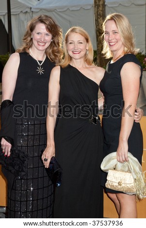 NEW YORK - SEPTEMBER 21: Actress Patricia Clarkson with guests attends the Metropolitan Opera season opening with a performance of \'Tosca\' at the Lincoln Center  on September 21,2009 in New York City.