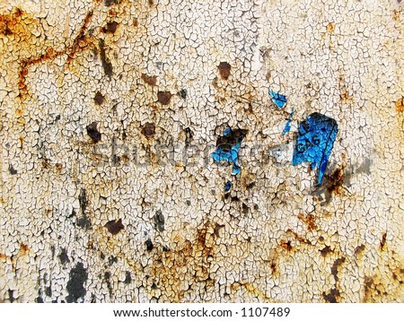 Detail of rusty chemical tank. Beauty in dilapidation