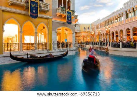 LAS VEGAS - JANUARY 2: The Venetian Resort Hotel & Casino on January 2, 2011. Resort opened on May 3, 1999 with white doves, sounding trumpets, singing gondoliers & actress Sophia Loren.