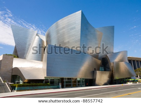 LOS ANGELES - SEPTEMBER 5: Walt Disney Concert Hall in Los Angeles, CA on September 5, 2011. The hall was designed by Frank Gehry and opened on October 24, 2003.