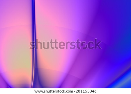 Bright pink, purple, blue and peach abstract spike design