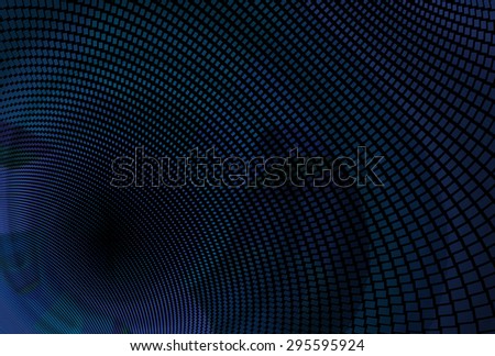 Intricate purple / blue / green abstract curved mosaic design on black background