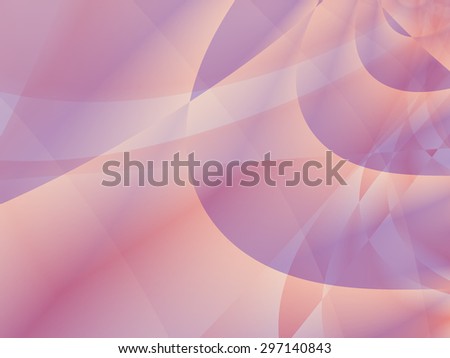 Delicate pink / peach abstract curve / ripple design