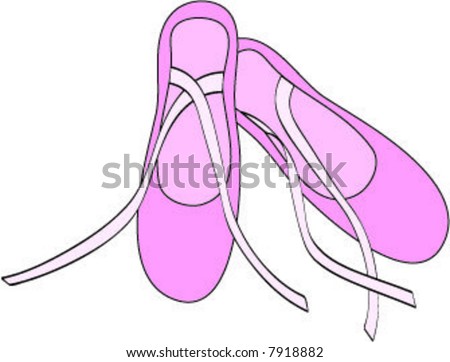 Pretty Pink Ballet Shoes With Long Ribbon 