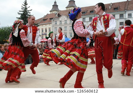 IVANO-FRANKIVSK, - MAY 06, 2012.  Festival of Ukrainian song and dance on May 06, 2012 in Ivano-Frankivsk, Urraine