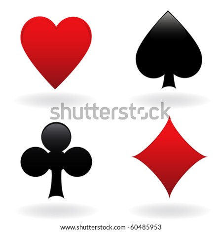 Diamond, Heart, Spade And Club Stock Vector Illustration 60485953 ...