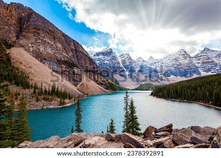 Similar – Image, Stock Photo mirrors mountain lake