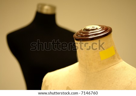 The detail of tailor or dressmaker dummy