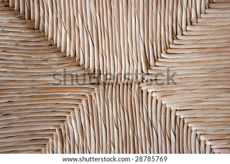 Reed background texture of a chair