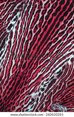 ocelot skin with artificial color