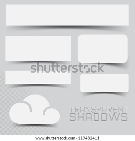 A Set of Vector Transparent Shadow Effects.